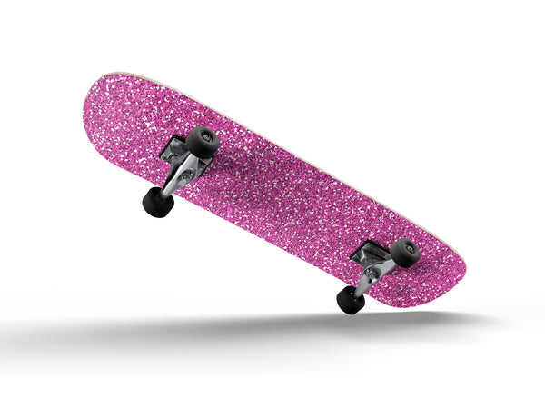 Sparkling Pink Ultra Metallic Glitter - Full Body Skin Decal Wrap Kit for Skateboard Decks