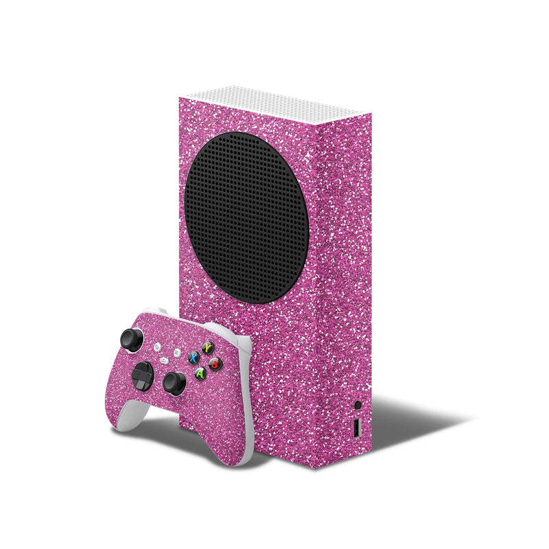 Sparkling Pink Ultra Metallic Glitter - Full Body Skin Decal Wrap Kit for Xbox Consoles & Controllers