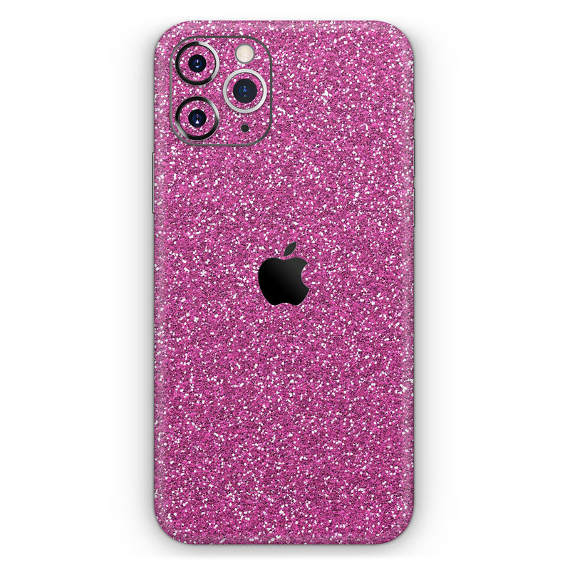 Sparkling Pink Ultra Metallic Glitter // Skin-Kit compatible with the Apple iPhone 14, 13, 12, 12 Pro Max, 12 Mini, 11 Pro, SE, X/XS + (All iPhones Available)