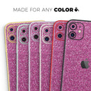 Sparkling Pink Ultra Metallic Glitter // Skin-Kit compatible with the Apple iPhone 14, 13, 12, 12 Pro Max, 12 Mini, 11 Pro, SE, X/XS + (All iPhones Available)