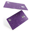 Sparkling Purple Ultra Metallic Glitter - Premium Protective Decal Skin-Kit for the Apple Credit Card