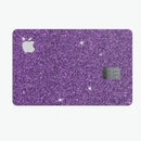 Sparkling Purple Ultra Metallic Glitter - Premium Protective Decal Skin-Kit for the Apple Credit Card
