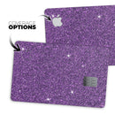 Sparkling Purple Ultra Metallic Glitter - Premium Protective Decal Skin-Kit for the Apple Credit Card