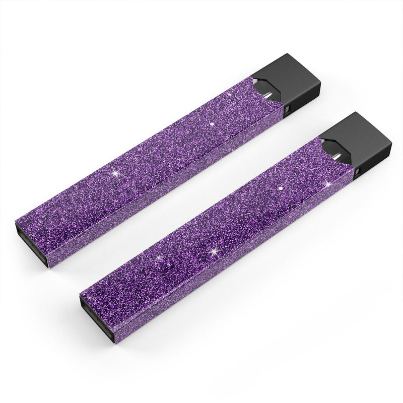 Sparkling Purple Ultra Metallic Glitter - Premium Decal Protective Skin-Wrap Sticker compatible with the Juul Labs vaping device