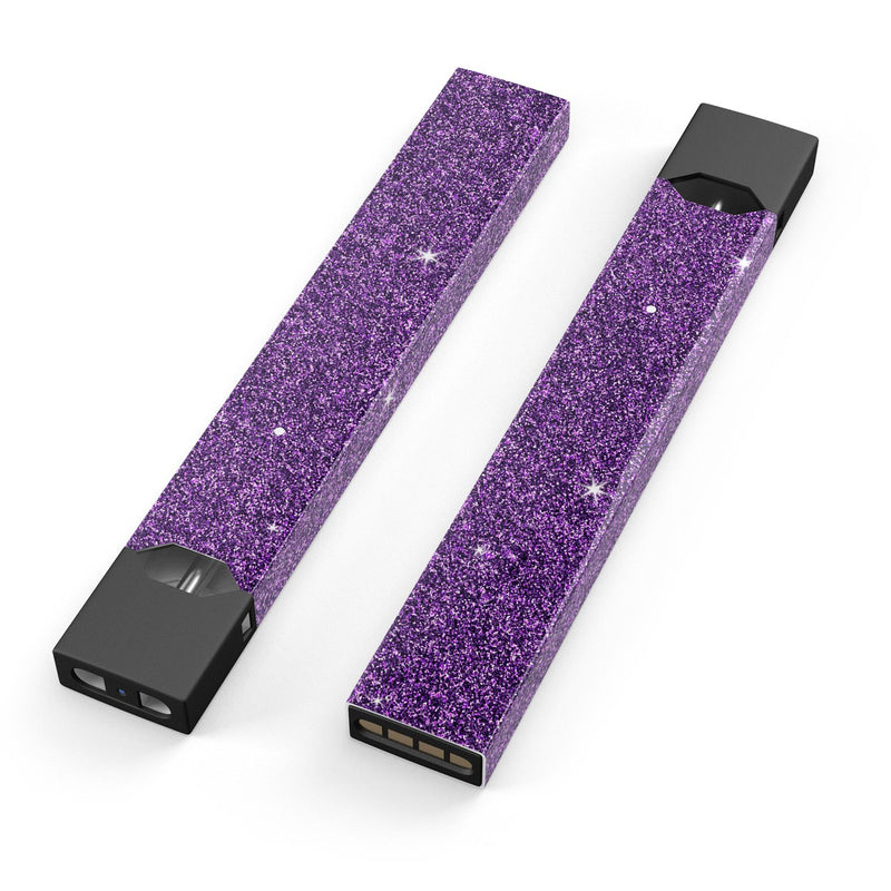 Sparkling Purple Ultra Metallic Glitter - Premium Decal Protective Skin-Wrap Sticker compatible with the Juul Labs vaping device