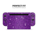 Sparkling Purple Ultra Metallic Glitter // Skin Decal Wrap Kit for Nintendo Switch Console & Dock, Joy-Cons, Pro Controller, Lite, 3DS XL, 2DS XL, DSi, or Wii - Vinyl Skin Wrap for Nintendo Switch 2, OLED, Lite, Pro Controller, Wii & Classic Handhelds
