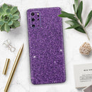 Sparkling Purple Ultra Metallic Glitter - Premium Vinyl Skin Decal for Samsung Galaxy S25 Ultra, S24, S23, S22 & All Galaxy S Models