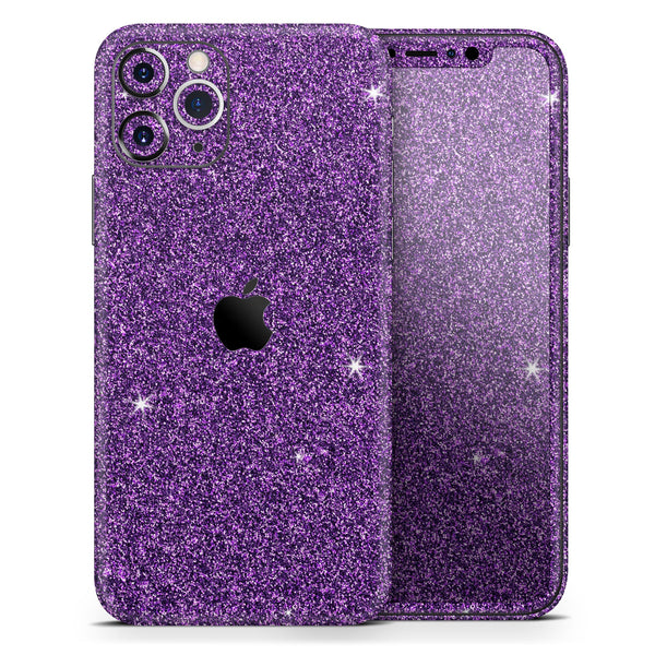 Sparkling Purple Ultra Metallic Glitter // Skin-Kit compatible with the Apple iPhone 14, 13, 12, 12 Pro Max, 12 Mini, 11 Pro, SE, X/XS + (All iPhones Available)