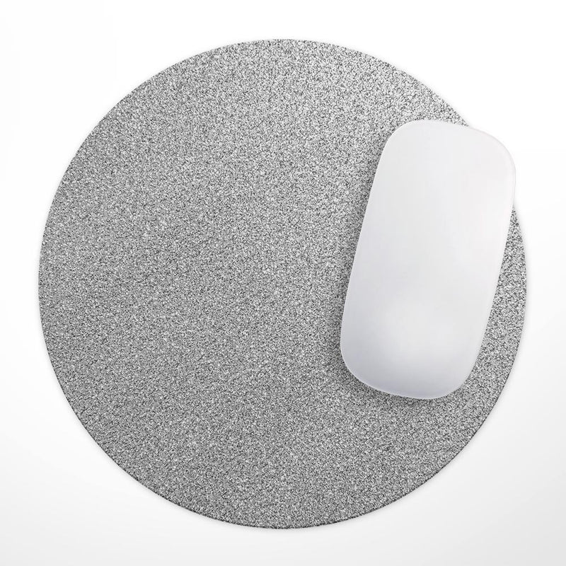 Printed Sparkling Silver Glitter// WaterProof Rubber Foam Backed Anti-Slip Mouse Pad for Home Work Office or Gaming Computer Desk