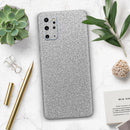 Sparkling Silver Ultra Metallic Glitter - Premium Vinyl Skin Decal for Samsung Galaxy S25 Ultra, S24, S23, S22 & All Galaxy S Models