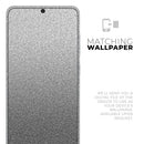 Sparkling Silver Ultra Metallic Glitter - Premium Vinyl Skin Decal for Samsung Galaxy S25 Ultra, S24, S23, S22 & All Galaxy S Models
