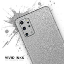 Sparkling Silver Ultra Metallic Glitter - Premium Vinyl Skin Decal for Samsung Galaxy S25 Ultra, S24, S23, S22 & All Galaxy S Models