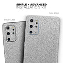 Sparkling Silver Ultra Metallic Glitter - Premium Vinyl Skin Decal for Samsung Galaxy S25 Ultra, S24, S23, S22 & All Galaxy S Models