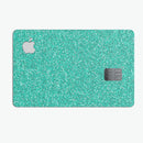 Sparkling Teal Ultra Metallic Glitter - Premium Protective Decal Skin-Kit for the Apple Credit Card