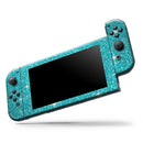 Sparkling Teal Ultra Metallic Glitter // Skin Decal Wrap Kit for Nintendo Switch Console & Dock, Joy-Cons, Pro Controller, Lite, 3DS XL, 2DS XL, DSi, or Wii - Vinyl Skin Wrap for Nintendo Switch 2, OLED, Lite, Pro Controller, Wii & Classic Handhelds