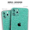 Sparkling Teal Ultra Metallic Glitter // Skin-Kit compatible with the Apple iPhone 14, 13, 12, 12 Pro Max, 12 Mini, 11 Pro, SE, X/XS + (All iPhones Available)