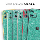 Sparkling Teal Ultra Metallic Glitter - Protective Skin Wrap & Decal – Compatible with iPhone SE to iPhone 17 Pro Max (All Models)
