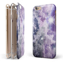 Sparkly Space iPhone 6/6s or 6/6s Plus 2-Piece Hybrid INK-Fuzed Case