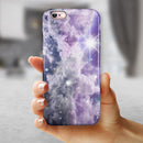 Sparkly Space iPhone 6/6s or 6/6s Plus 2-Piece Hybrid INK-Fuzed Case
