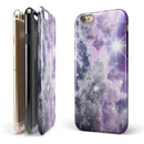 Sparkly Space iPhone 6/6s or 6/6s Plus 2-Piece Hybrid INK-Fuzed Case