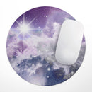 Sparkly Space// WaterProof Rubber Foam Backed Anti-Slip Mouse Pad for Home Work Office or Gaming Computer Desk