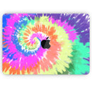 Spiral Tie Dye V1 - Skin Decal Wrap Kit Compatible with the Apple MacBook Pro, Pro with Touch Bar or Air (11", 12", 13", 15" & 16" - All Versions Available)