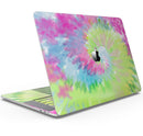 Spiral Tie Dye V7 - Skin Decal Wrap Kit Compatible with the Apple MacBook Pro, Pro with Touch Bar or Air (11", 12", 13", 15" & 16" - All Versions Available)
