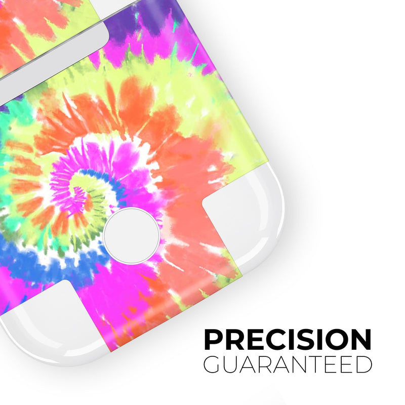Spiral Tie Dye V1 - Full Body Skin Decal Wrap Kit for the Wireless Bluetooth Apple Airpods Pro, AirPods Gen 1 or Gen 2 with Wireless Charging