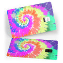 Spiral Tie Dye V1 - Premium Protective Decal Skin-Kit for the Apple Credit Card