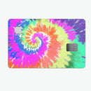 Spiral Tie Dye V1 - Premium Protective Decal Skin-Kit for the Apple Credit Card