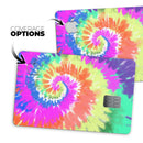 Spiral Tie Dye V1 - Premium Protective Decal Skin-Kit for the Apple Credit Card