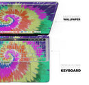 Spiral Tie Dye V1 // Skin Decal Wrap Kit Compatible with the Apple MacBook Pro, Pro with Touch Bar or Air (11, 12, 13, 15 & 16" - All Versions Available)