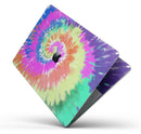 Spiral Tie Dye V1 // Skin Decal Wrap Kit Compatible with the Apple MacBook Pro, Pro with Touch Bar or Air (11, 12, 13, 15 & 16" - All Versions Available)