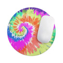 Spiral Tie Dye V1// WaterProof Rubber Foam Backed Anti-Slip Mouse Pad for Home Work Office or Gaming Computer Desk