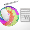 Spiral Tie Dye V1// WaterProof Rubber Foam Backed Anti-Slip Mouse Pad for Home Work Office or Gaming Computer Desk