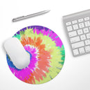 Spiral Tie Dye V1// WaterProof Rubber Foam Backed Anti-Slip Mouse Pad for Home Work Office or Gaming Computer Desk