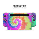 Spiral Tie Dye V1 // Skin Decal Wrap Kit for Nintendo Switch Console & Dock, Joy-Cons, Pro Controller, Lite, 3DS XL, 2DS XL, DSi, or Wii - Vinyl Skin Wrap for Nintendo Switch 2, OLED, Lite, Pro Controller, Wii & Classic Handhelds