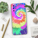 Spiral Tie Dye V1 - Premium Vinyl Skin Decal for Samsung Galaxy S25 Ultra, S24, S23, S22 & All Galaxy S Models