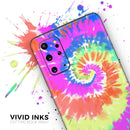 Spiral Tie Dye V1 - Premium Vinyl Skin Decal for Samsung Galaxy S25 Ultra, S24, S23, S22 & All Galaxy S Models