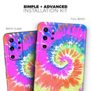 Spiral Tie Dye V1 - Premium Vinyl Skin Decal for Samsung Galaxy S25 Ultra, S24, S23, S22 & All Galaxy S Models