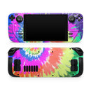 Spiral Tie Dye V1 // Full Body Skin Decal Wrap Kit for the Steam Deck handheld gaming computer