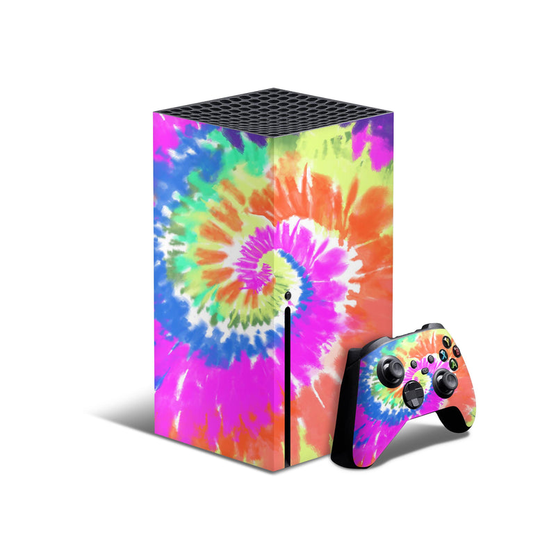 Spiral Tie Dye V1 - Full Body Skin Decal Wrap Kit for Xbox Consoles & Controllers