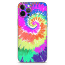 Spiral Tie Dye V1 // Full-Body Skin Decal Wrap Cover for Apple iPhone 15, 14, 13, Pro, Pro Max, Mini, XR, XS, SE (All Models)