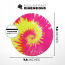 Spiral Tie Dye V2// WaterProof Rubber Foam Backed Anti-Slip Mouse Pad for Home Work Office or Gaming Computer Desk
