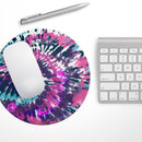 Spiral Tie Dye V3// WaterProof Rubber Foam Backed Anti-Slip Mouse Pad for Home Work Office or Gaming Computer Desk