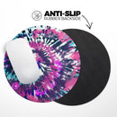 Spiral Tie Dye V3// WaterProof Rubber Foam Backed Anti-Slip Mouse Pad for Home Work Office or Gaming Computer Desk