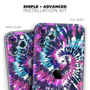 Spiral Tie Dye V3 - Protective Skin Wrap & Decal – Compatible with iPhone SE to iPhone 17 Pro Max (All Models)