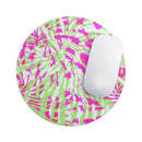 Spiral Tie Dye V4// WaterProof Rubber Foam Backed Anti-Slip Mouse Pad for Home Work Office or Gaming Computer Desk