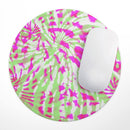 Spiral Tie Dye V4// WaterProof Rubber Foam Backed Anti-Slip Mouse Pad for Home Work Office or Gaming Computer Desk
