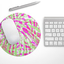 Spiral Tie Dye V4// WaterProof Rubber Foam Backed Anti-Slip Mouse Pad for Home Work Office or Gaming Computer Desk